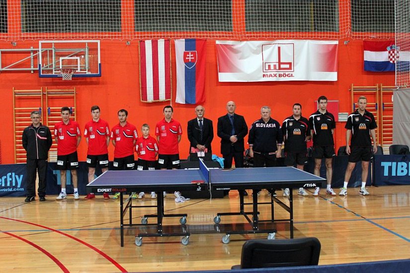 Sastavi varaždinske i slovačke ekipe prije meča