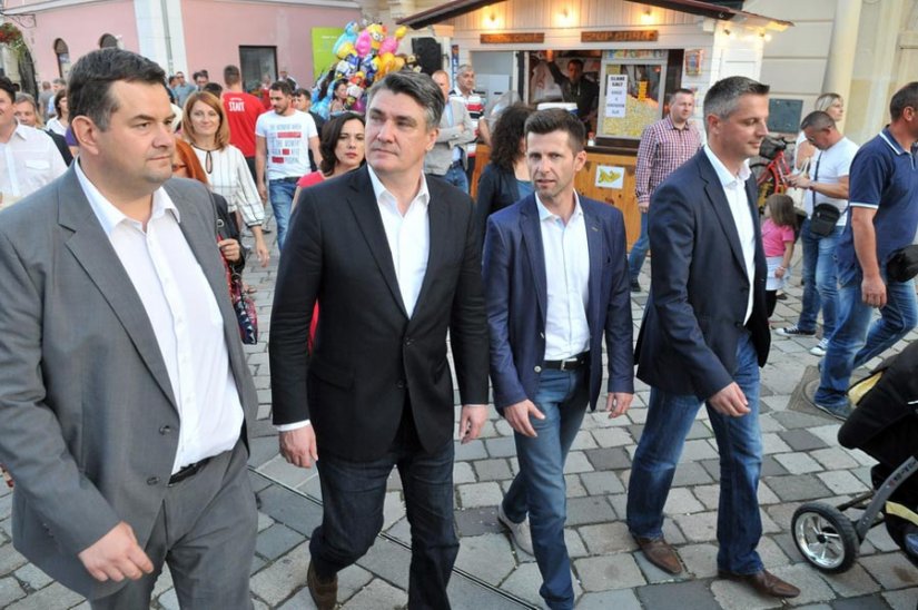 FOTO: Milanović u društvu SDP-ovaca prošetao Varaždinom