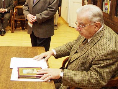 Miroslav Šicel u Gradskoj knjižnici i čitaonici Metel Ožegović u Varaždinu