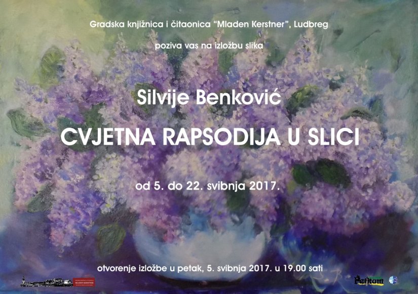 Izložba &quot;Cvjetna rapsodija&quot; Silvije Benković otvara se u Ludbregu