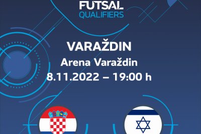 Arena Varaždin domaćin kvalifikacijskom susretu Hrvatske protiv Izraela u futsalu