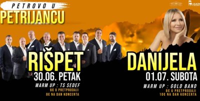 Ovog vikenda vrhunac: klapa Rišpet, tamburaši i megapopularna Danijela u Petrijancu!
