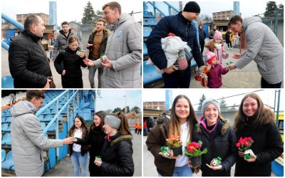 FOTO Povodom Dana žena NK Varaždin na današnjoj utakmici darivao žene