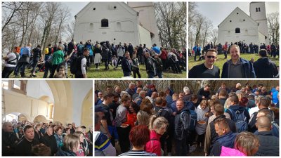 FOTO Vjernici i izletnici na uskrsni su se ponedjeljak okupili na Ravnoj gori