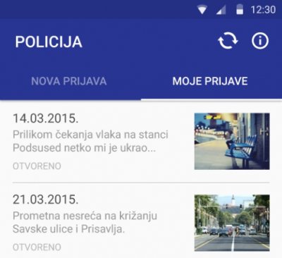Građani policiji putem aplikacije mogu dojaviti sumnjive događaje