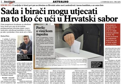 Kako glasovati - Birači direktno utječu na to tko će ući u Hrvatski sabor
