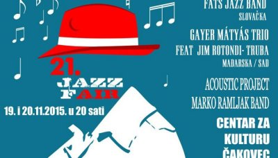 U dvorani Centra za kulturu u Čakovcu, 19. i 20. studenoga održava se Jazz Fair Čakovec