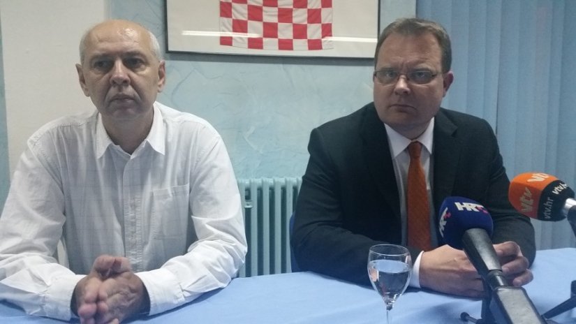 Gradonačelnik Goran Habuš i predsjednik NK Varaždina Ratko Špirelja