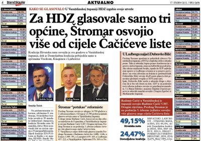 Za HDZ glasovale samo tri općine, Štromar osvojio više od cijele Čačićeve liste