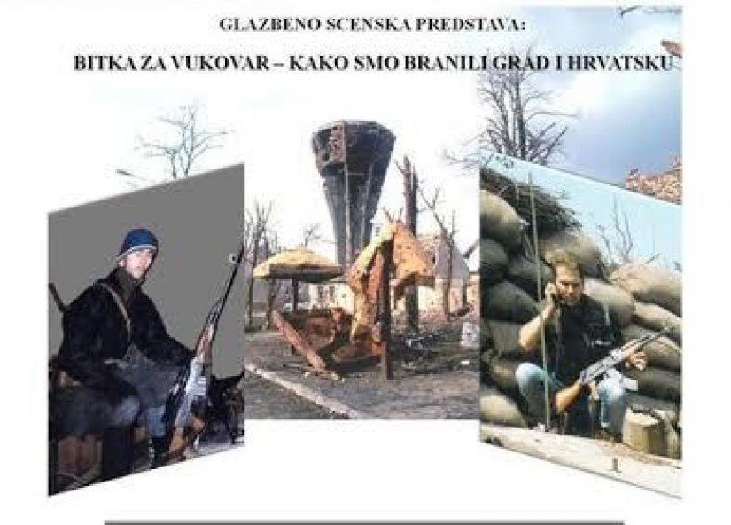 U ponedjeljak predstava &quot;Bitka za Vukovar-kako smo branili grad i Hrvatsku&quot;