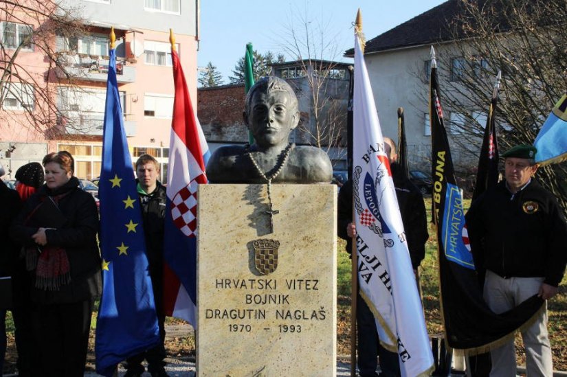 U Lepoglavi otkriveno spomen obilježje bojniku Dragutinu Naglašu