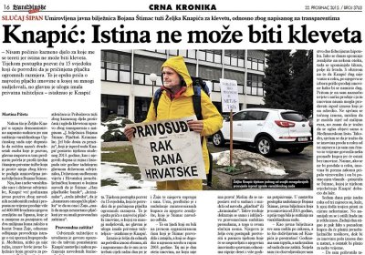 Knapić: Istina ne može biti kleveta