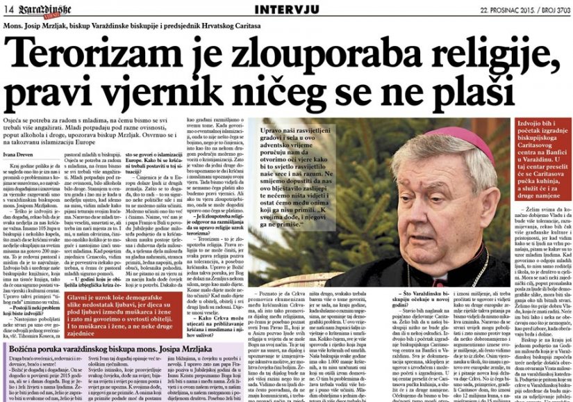 Terorizam je zlouporaba religije, pravi vjernik ničeg se ne plaši