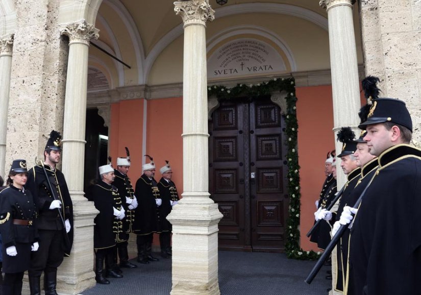 FOTO: Ivanečki rudari na obredu otvaranja Vrata milosrđa na Bazilici Majke Božje Bistričke