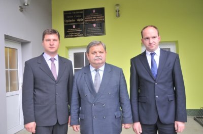 Zamjenik načelnika Žarko Rodeš, načelnik Mirko Korotaj i predsjednik Općinskog vijeća Tomislav Lazar