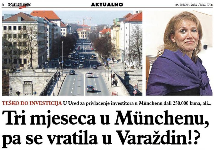 U Ured za privlačenje investitora u Münchenu dali 250.000 kuna, ali...