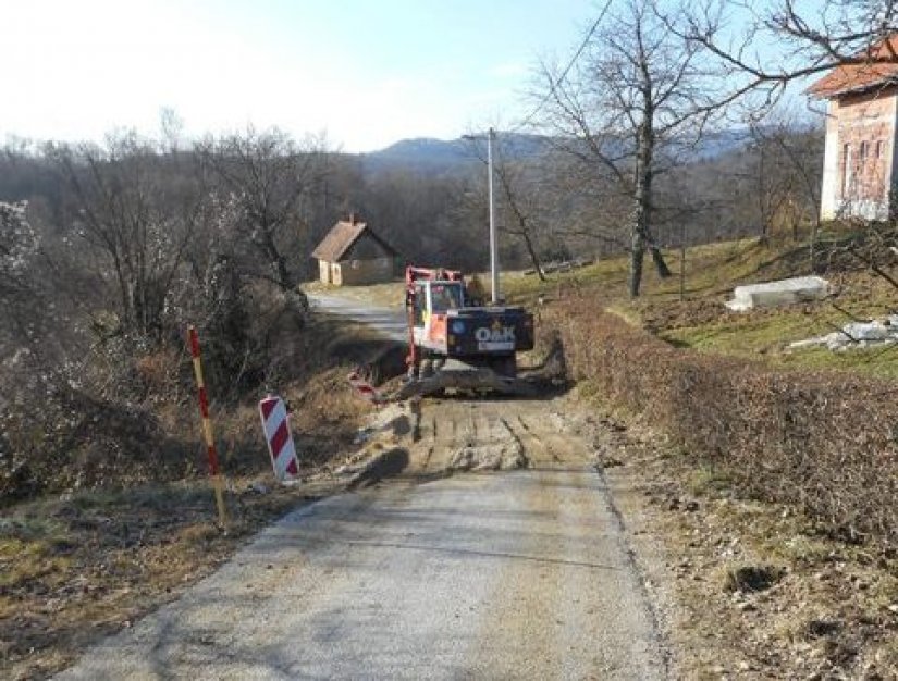 Počeli radovi na sanaciji klizišta u Goruševnjaku