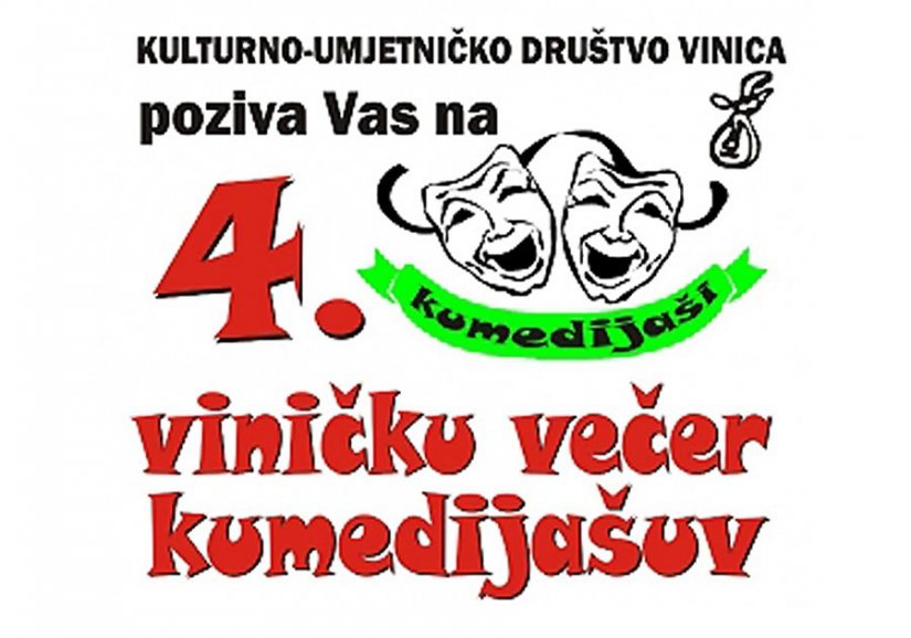 U subotu dođite na četvrtu &quot;Viničku večer kumedijašuv&quot;