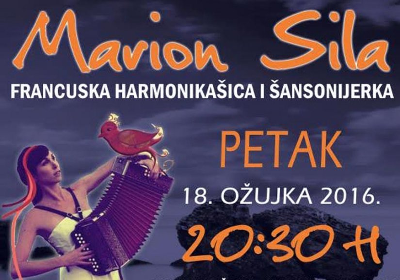 Koncert francuske šansonjerke i harmonikašice Marion Sila