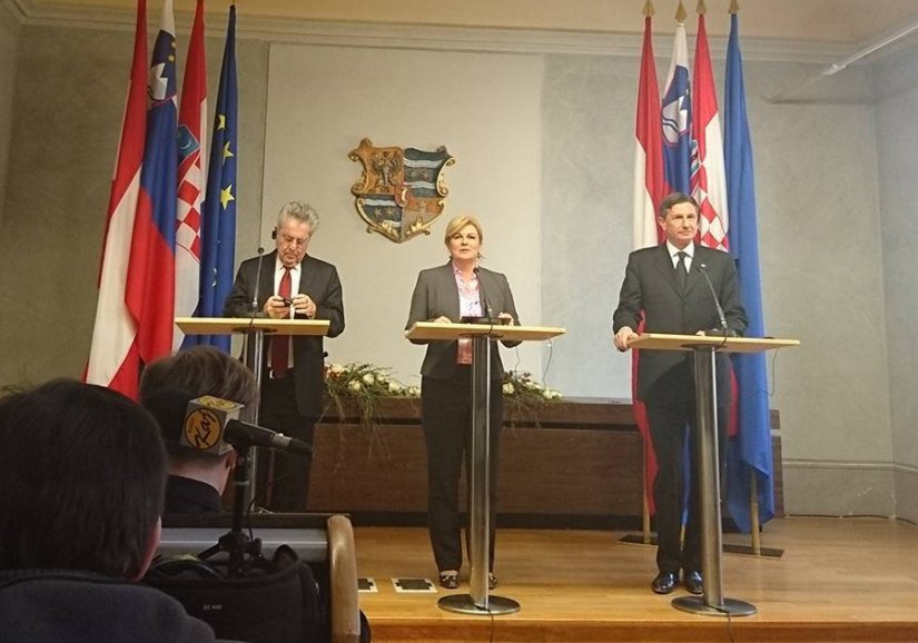 Trilateralni sastanak u Varaždinu: Predsjednici izrazili zabrinutost zbog migrantske krize