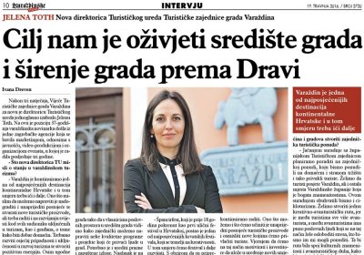 Jelena Toth za Varaždinske vijesti: Cilj nam je oživjeti središte grada