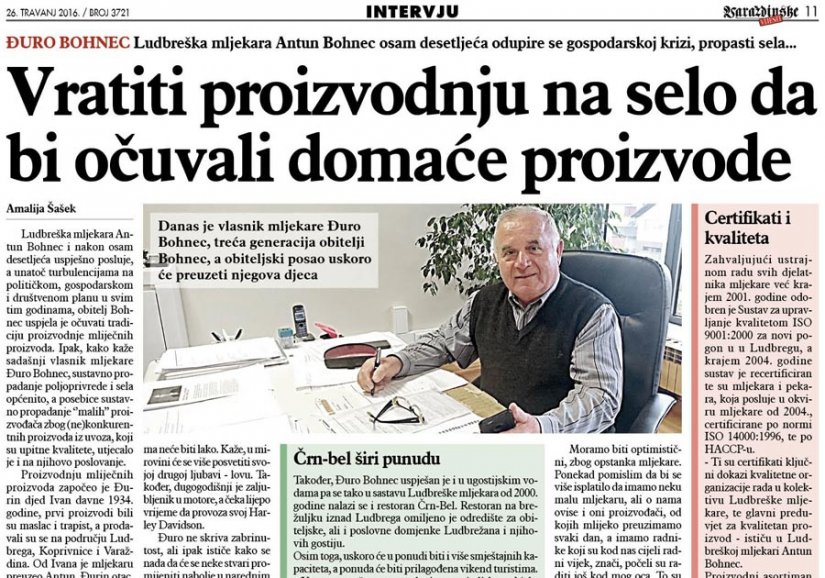 Đuro Bohnec: Vratiti život na selo da bi očuvali domaće proizvode