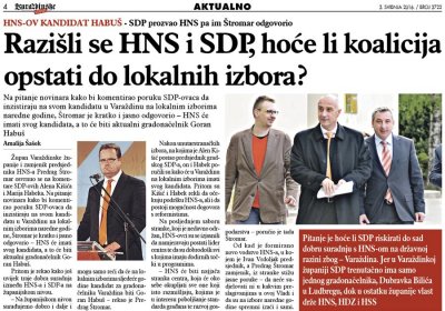 Razišli se HNS i SDP, može li koalicija opstati?