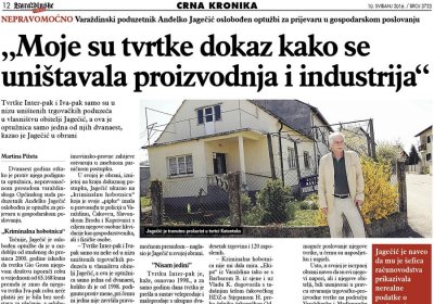 Poduzetnik Anđelko Jagečić oslobođen optužbi za prijevaru