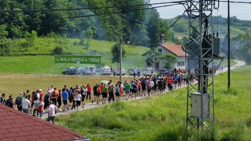 Članovi SRD 315 Sjeverozapad na utrci Mala Erpenja Trekk