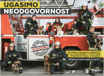 Kreće nova kampanja protiv napuštanja životinja, uključeni i hrvatski vatrogasci