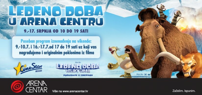 Ledeno doba stiže u Arena centar