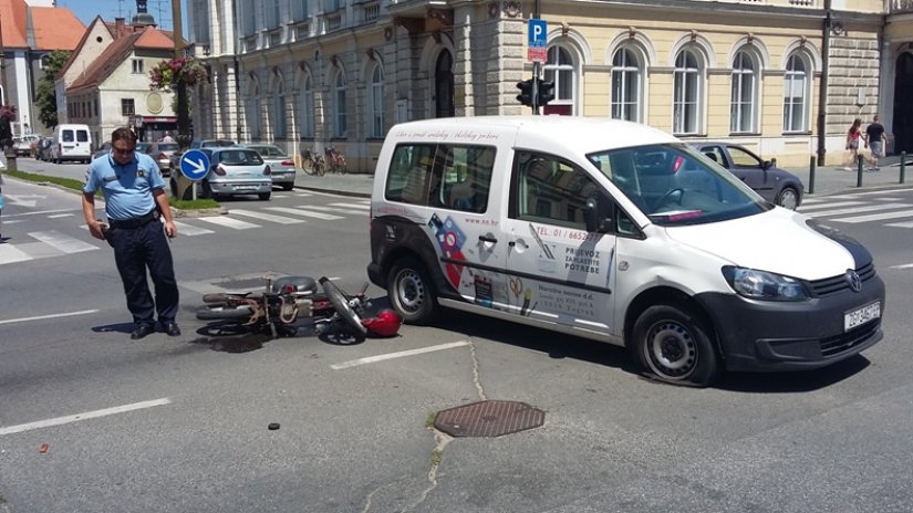 FOTO: Sudar kod pošte u Varaždinu, ozlijeđena jedna osoba