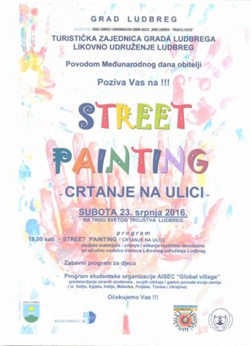 Svi ljubitelji slikanja pokažite svoju kreativnost u Ludbregu na manifestaciji &quot;Street painting&quot;