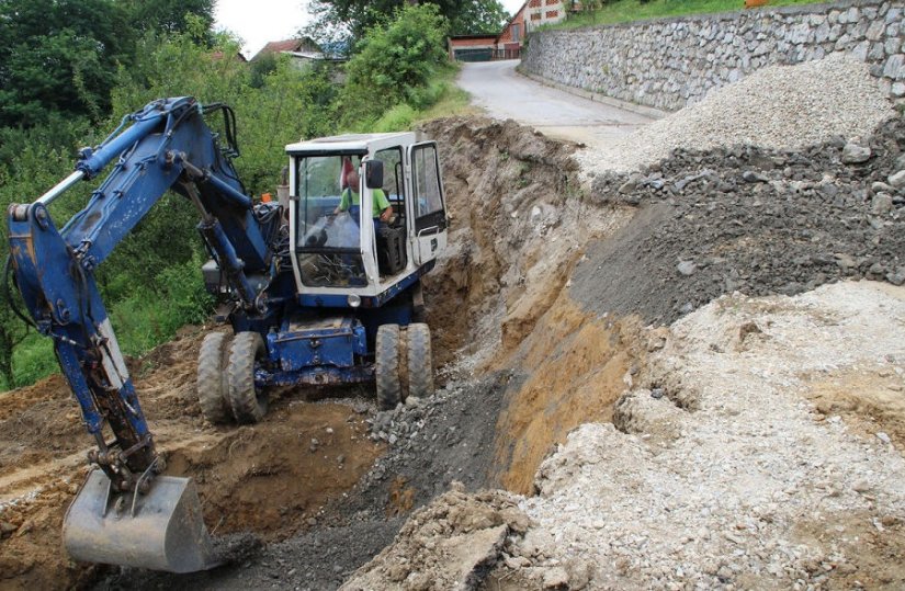 Lepoglava: Krenula sanacija klizišta u Ulici Adama i Katarine Patačić