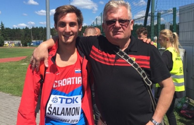 Šalamon je u Poljskoj sa svojim trenerom i predsjednikom AK Sloboda Ivanom Domislovićem
