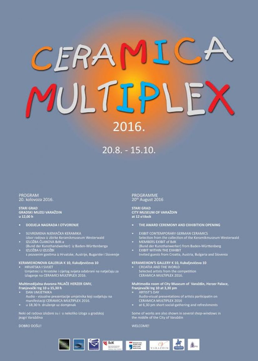 Festival Ceramica Multiplex - otvorenje i dodjela nagrada 20. kolovoza u atriju Staroga grada
