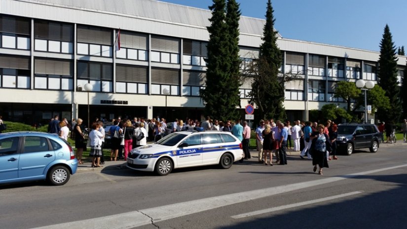 FOTO Varaždinski sud evakuiran zbog dojave o bombi