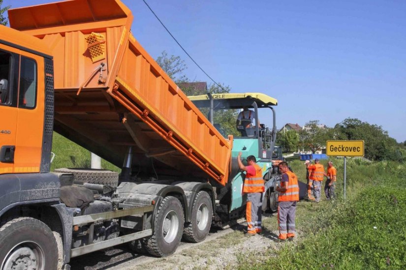 Asfaltirane dionice županijskih cesta Jerovec–Horvatsko i u Vuglovcu