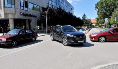 Ulaz u podzemnu garažu tijekom Špancirfesta bio je pomalo kaotičan