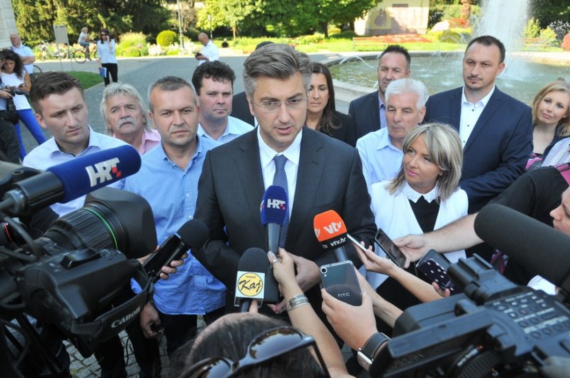 FOTO Plenković u Varaždinu: U 3. izbornoj jedinici očekujem bolji rezultat nego lani