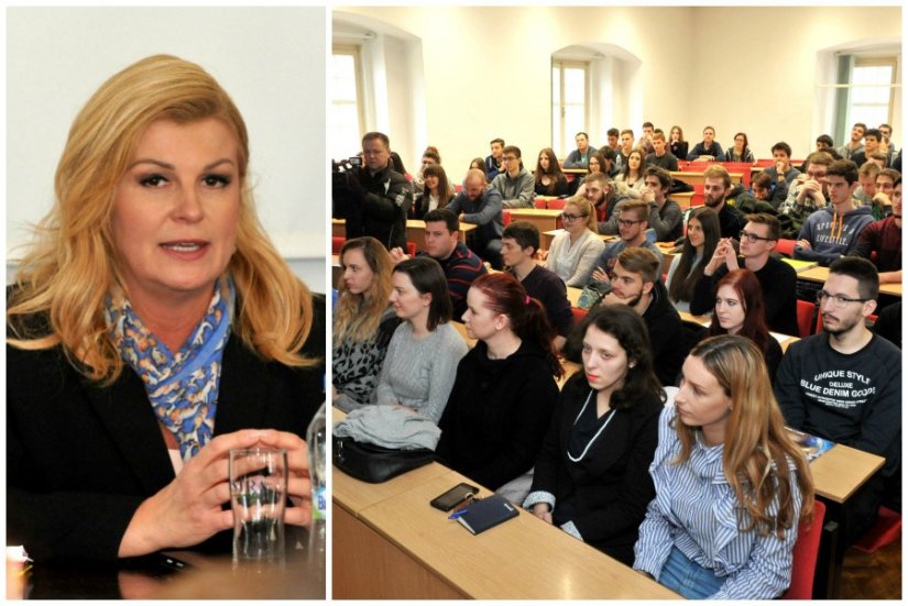 FOTO: Predsjednica sa studentima FOI-a razgovarala o važnosti informatičkog obrazovanja