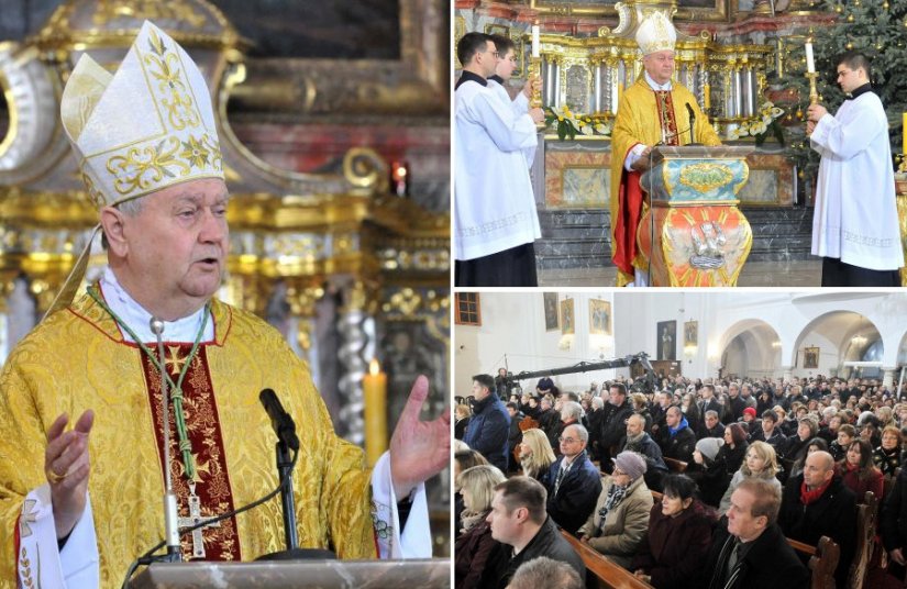 FOTO: Polnoćkom u varaždinskoj katedrali proslavili blagdan Isusovog rođenja