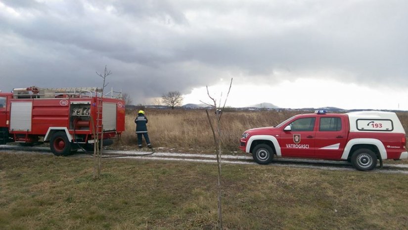 Iza tvornice MBO-a gorjela visoka trava i raslinje