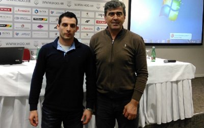 Andrija Barić (lijevo) i Esad Garibović jedini su varaždinski treneri koji su sudjelovali na seminaru HOO-a