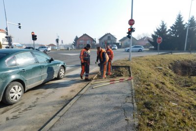 Počelo uređenje novih pješačkih prijelaza u općini Gornji Kneginec