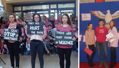 FOTO Vinički i ivanečki osnovnoškolci obilježili Dan ružičastih majica