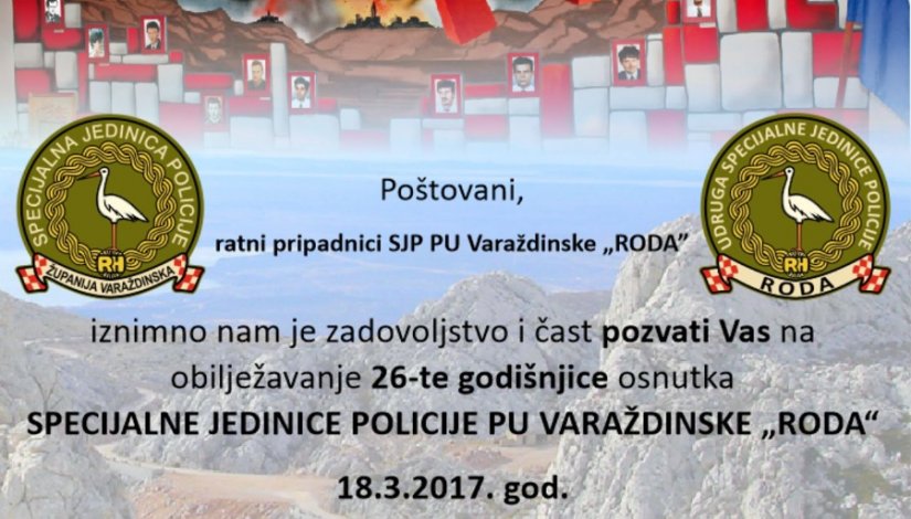 U subotu proslava 26. godišnjice osnutka SJP PU varaždinske &quot;Roda&quot;