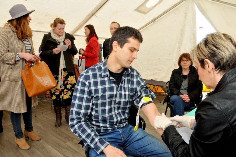 FOTO Varaždinci donirali uzorke krvi i podržali rad Zaklade Ana Rukavina