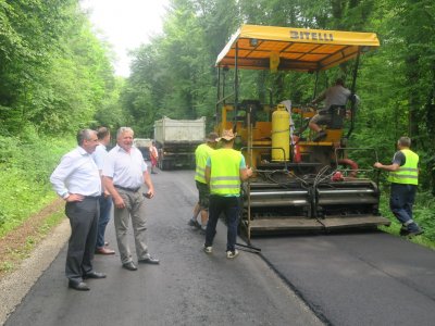 Štromar obišao radove u Bisagu na rekonstrukciji ceste Bisag - Sudovec