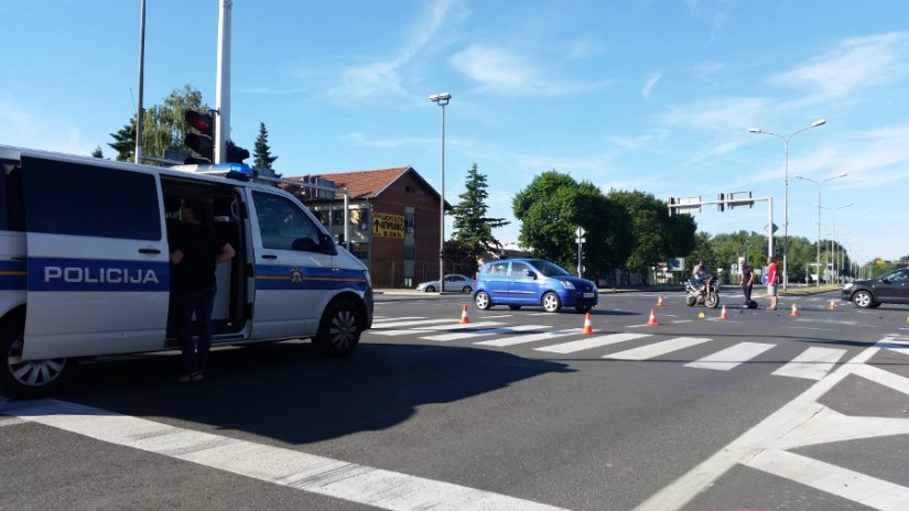 Na raskrižju Međimurske i Koprivničke ulice u Varaždinu ozlijeđene su tri osobe